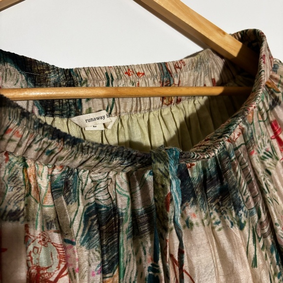 NWOT Runaway Bicycle Cara Silk Skirt, Printed - Raw Silk - Picture 7 of 16